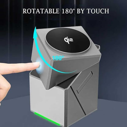 3-in-1 Magnetic Wireless Charger | Qi2 Fast Charging Station for Phone, Watch & Earbuds