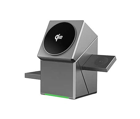 3-in-1 Magnetic Wireless Charger | Qi2 Fast Charging Station for Phone, Watch & Earbuds