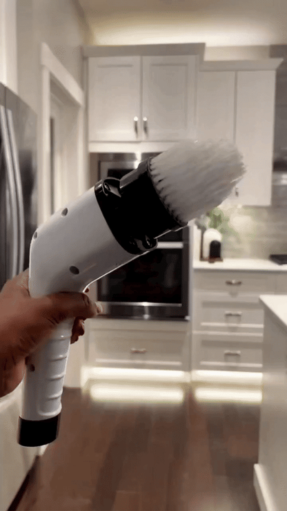 Electric Cleaning Brush JY-6010 | Cordless Rechargeable Spin Scrubber with Extension Handle