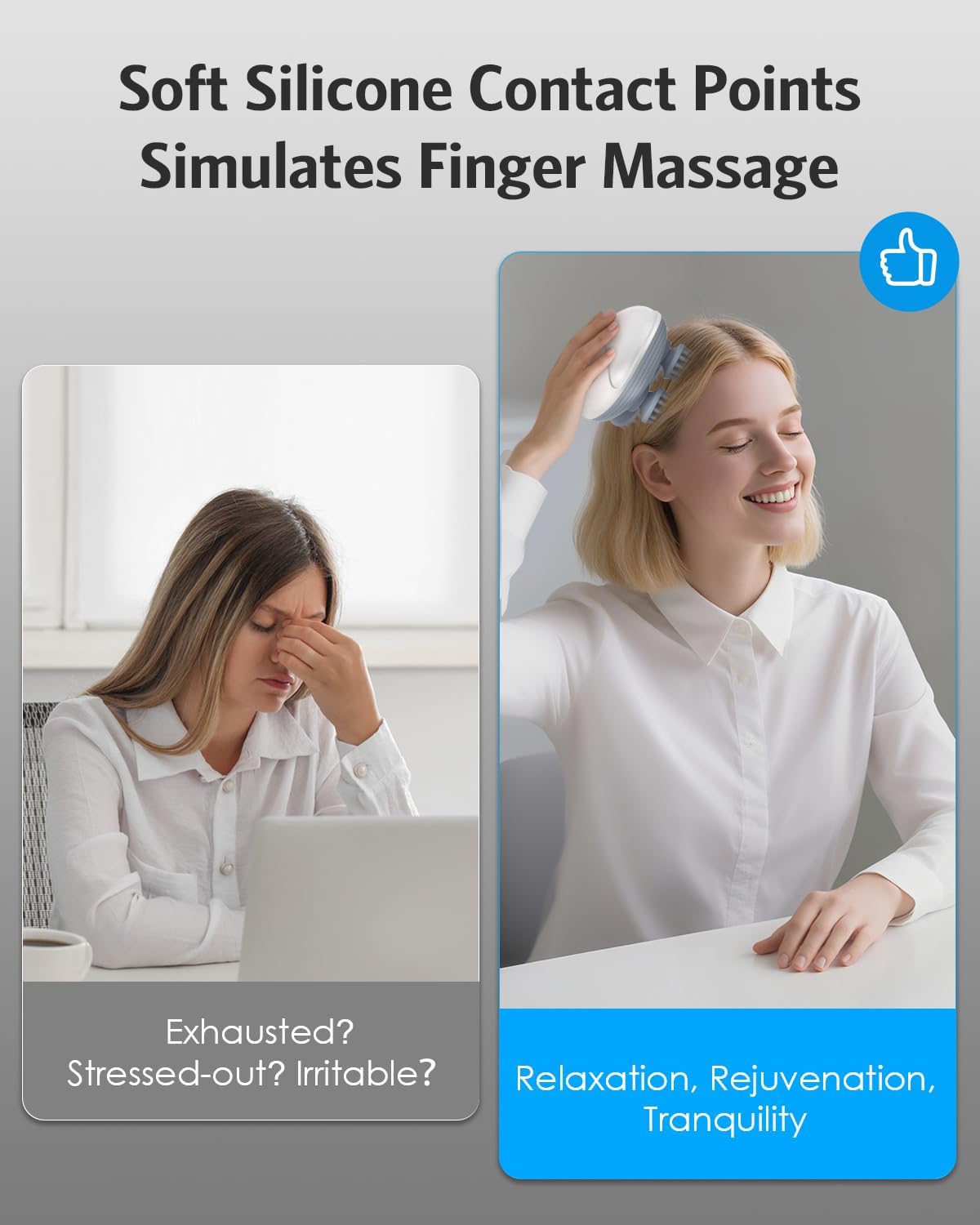 Smart Scalp Massager OSK-701 | Rechargeable Electric Head Massager