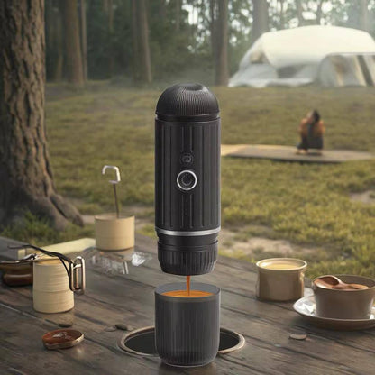 Portable Rechargeable Espresso Coffee Maker | Compact Travel Coffee Machine