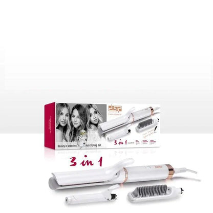 DSP 3-in-1 Hair Styler | Hair Straightener, Curler & Dryer Brush