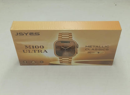 Luxury Gold Smart Watch | HD Touch Display with Bluetooth Calling