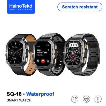 HainoTeko AMOLED Smartwatch | Bluetooth Calling Smart Watch with 3 Premium Straps