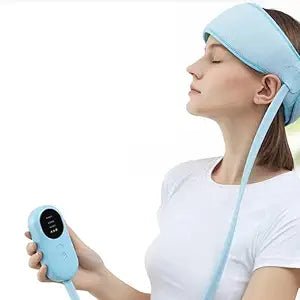 Heated Airbag Head Massage Cap | 6-Zone Compression Head Massager with Heat