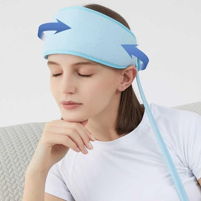 Heated Airbag Head Massage Cap | 6-Zone Compression Head Massager with Heat