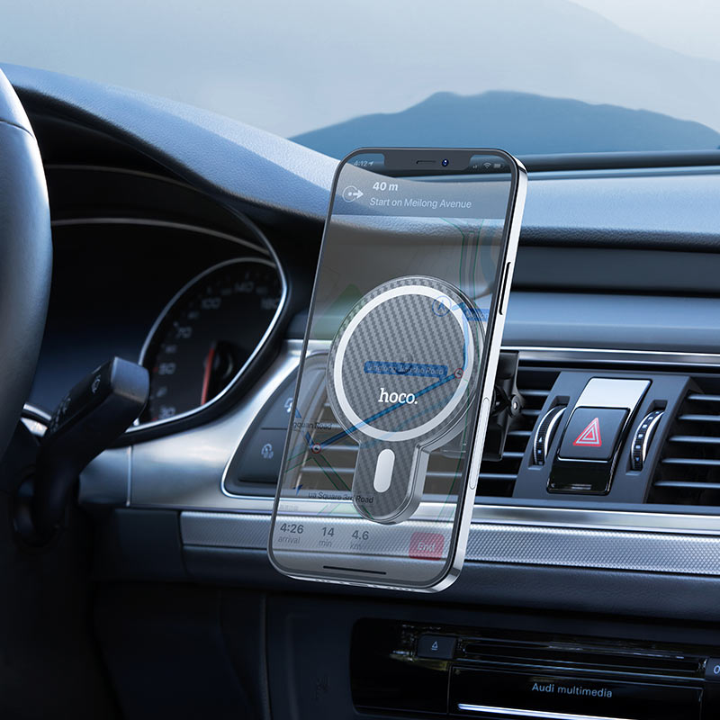 HOCO CA85 Magnetic Wireless Car Holder | 15W MagSafe Car Charger Mount