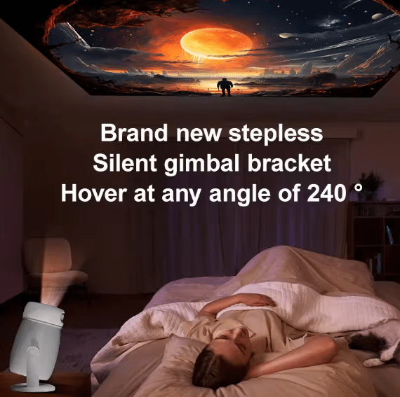 Ultra HD WiFi 6 Smart Projector | Portable 4K Home Cinema
