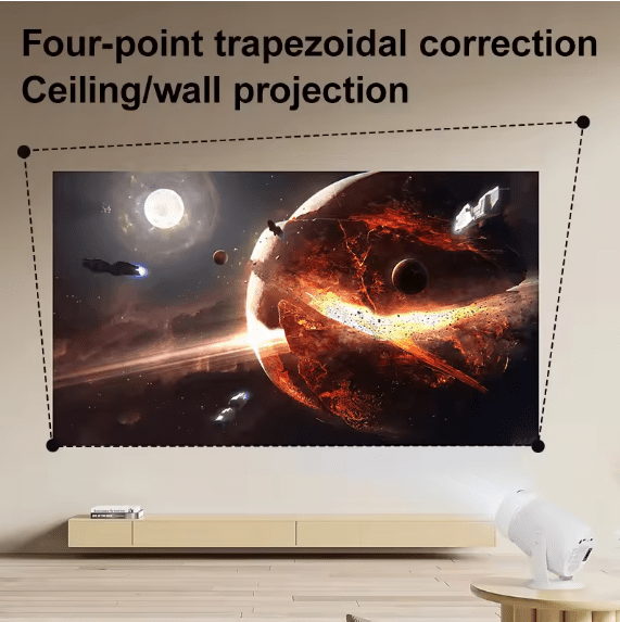 Ultra HD WiFi 6 Smart Projector | Portable 4K Home Cinema