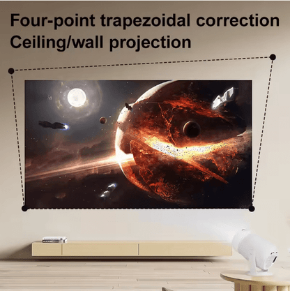 Ultra HD WiFi 6 Smart Projector | Portable 4K Home Cinema