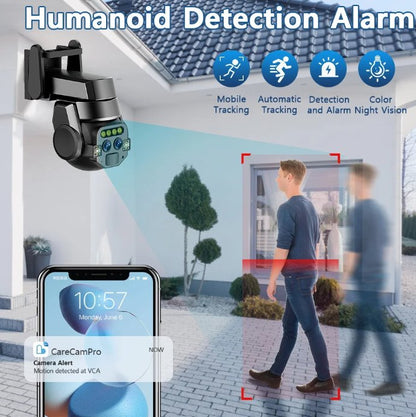 Outdoor High Security Camera | Dual 6MP WiFi PTZ Camera with 10X Optical Zoom
