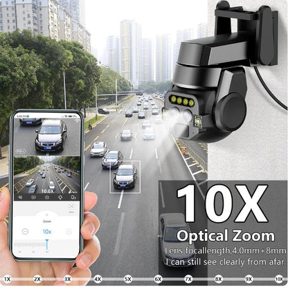 Outdoor High Security Camera | Dual 6MP WiFi PTZ Camera with 10X Optical Zoom