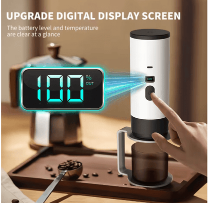 Portable Automatic Coffee Maker | Rechargeable Espresso Machine for Hot & Cold Brew