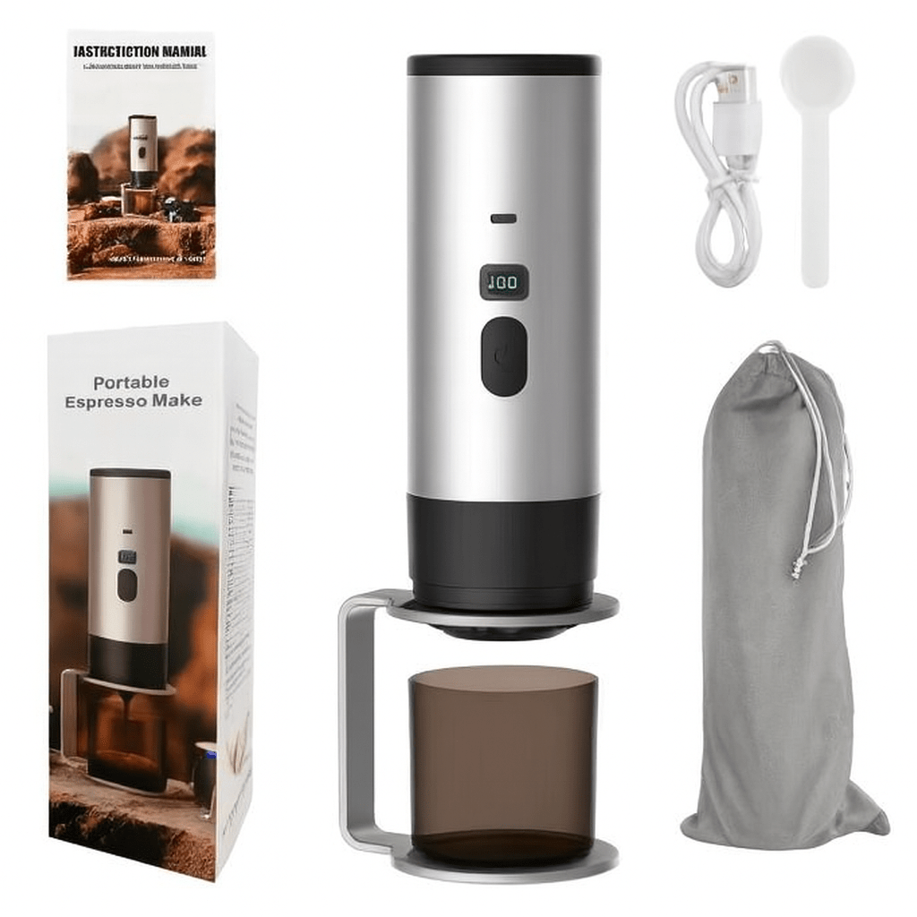 Portable Automatic Coffee Maker | Rechargeable Espresso Machine for Hot & Cold Brew
