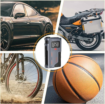 Portable Car Jump Starter with Air Compressor & Digital Display | 3-in-1 Emergency Power Kit