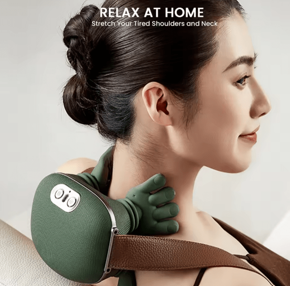 Shoulder & Neck Massager | Portable Deep Kneading Massage Pillow