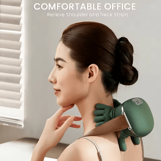 Shoulder & Neck Massager | Portable Deep Kneading Massage Pillow