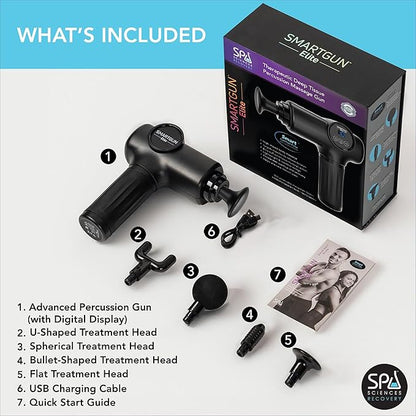 SmartGun Pro Deep Tissue Massage Gun | Rechargeable Percussion Muscle Massager