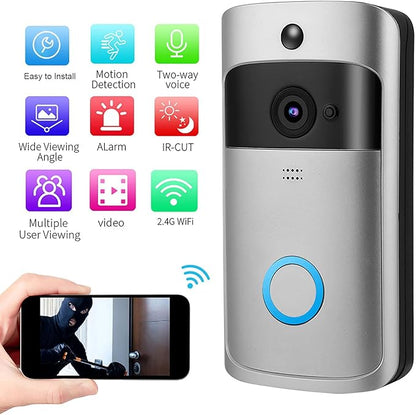 Smart WiFi Video Doorbell | HD Wireless Doorbell Camera with Two-Way Audio