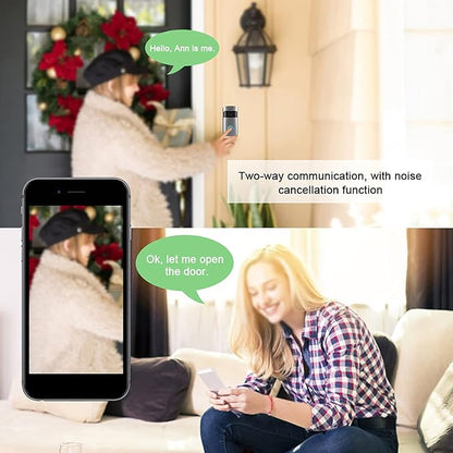 Smart WiFi Video Doorbell | HD Wireless Doorbell Camera with Two-Way Audio